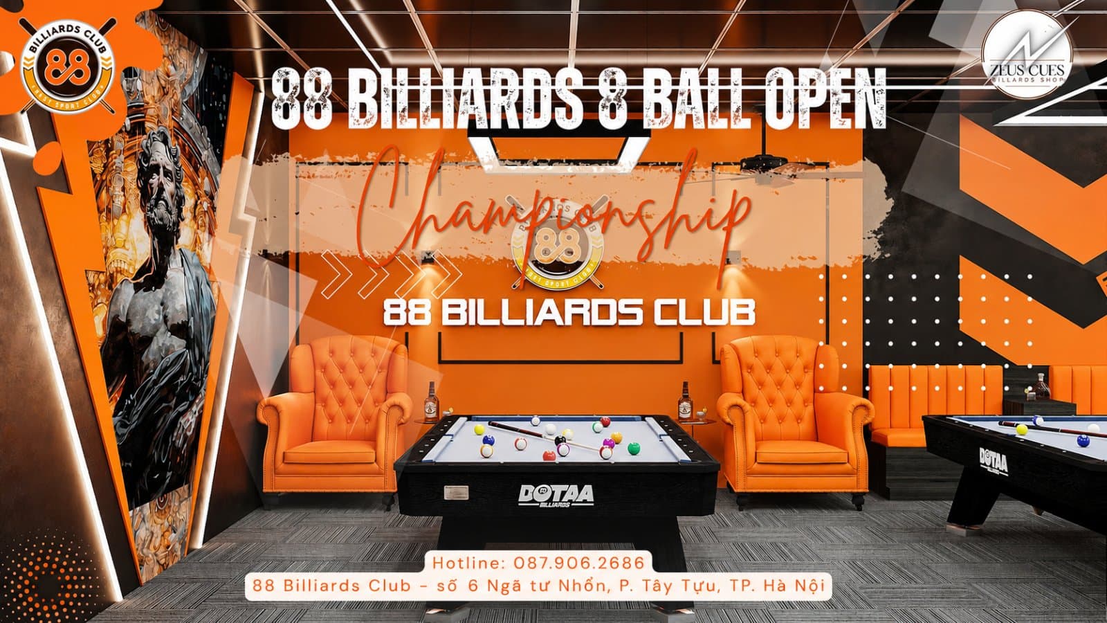  88 Billiards 9 Ball Open H-I-K 20/09