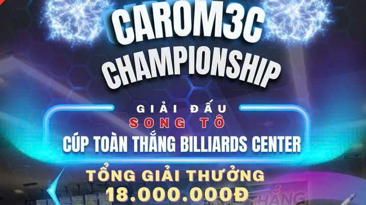 GIẢI ĐẤU CAROM 3C SONG TÔ