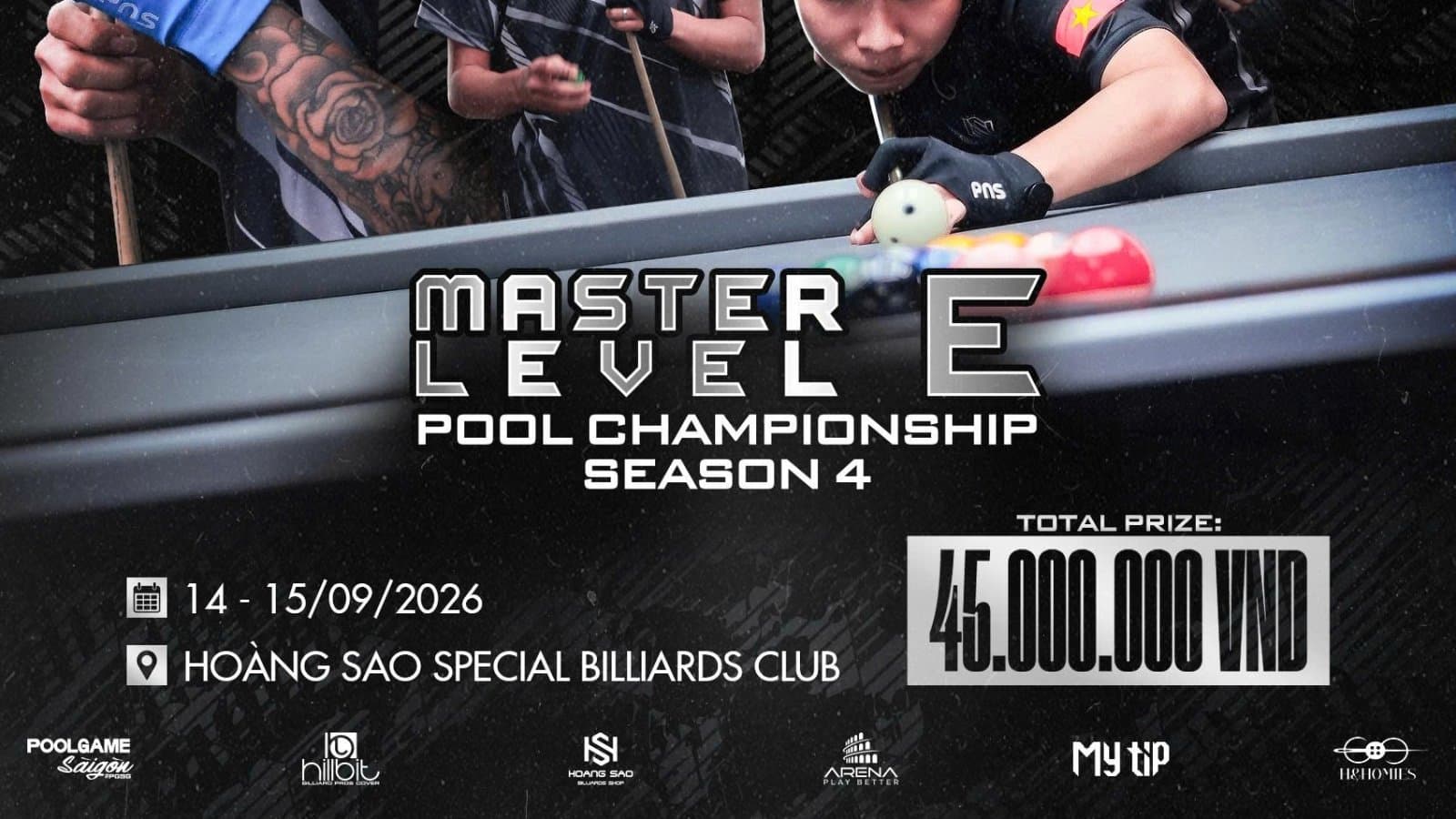 HOANG SAO SPECIAL MASTER LEVEL - E | SEASON 4 | POOL 9-BALL | 14-15/09/2026